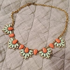 J Crew coral 20" fashion necklace